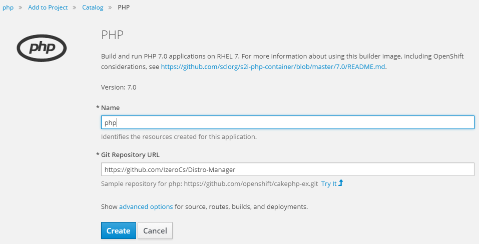 Cài quản lý file cho PHP trên Openshift v3