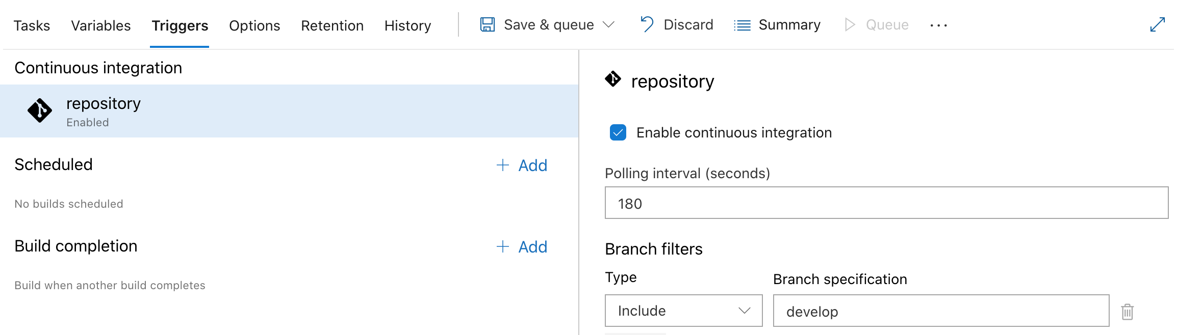 azure pipelines trigger